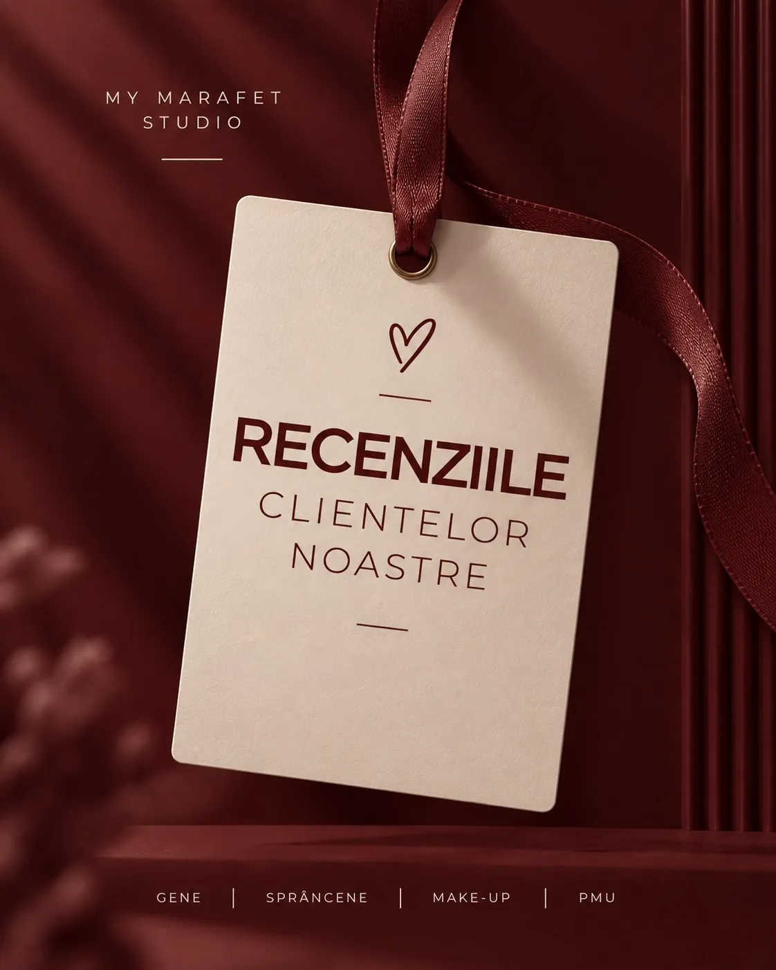 Cartonașul MY MARAFET STUDIO „Recenziile clientelor noastre”